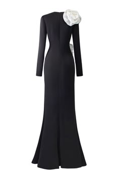 Luxury Satin Formal Gown, Luxury Satin Gown For Formal Occasions, Long Sleeve Evening Dress With Fitted Bodice For Gala, Elegant Maxi-length Gala Gown, Elegant Evening Gown With Fitted Bodice, Elegant Gown With Fitted Bodice For Evening, Elegant Floor-length Gala Maxi Dress, Elegant Maxi Length Gown For Gala, Elegant Floor-length Maxi Dress For Gala