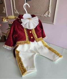 Velvet fabric Grepe treasure Baby Suits Boy Wedding Red, Boys Costumes, Boys Tuxedo, Birthday Suit, Royal Baby, Tuxedo Suit, Boy Costumes, Etsy Baby, Velvet Fabric