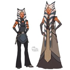 jedi knight ahsoka tano!! this once again follows the idea that she rejoined the order and this is what i think her outfit would look like as a jedi knight after the siege of mandalore ( i did try to keep her iconic red but i think as she matures blue is more her colour also this ties will into her transition to my master design for her !! ) #ahsoka #ahsokatano #ahsokatanofanart #ahsokafanart #fanart #starwars #starwarsfan #starwarsfanart her expression is so hard to draw so im so unsur... Ahsoka Tano Outfit, Channel Boots, Siege Of Mandalore, Star Wars Episode 2, Ashoka Tano, Master Design, Star Wars The Clone Wars, Thats All