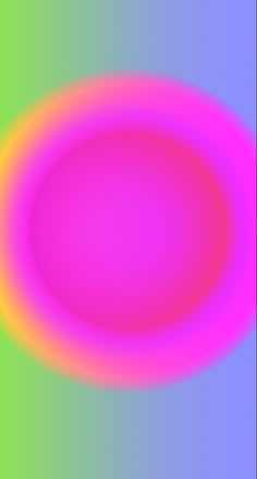 an image of a circular object that appears to be colored in pink, green and blue