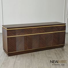 Latilla Credenza-Global Views-GVSA-NW7.90020-Sideboards & Credenzas-1-France and Son Adobe Houses, Modern Drawer, Architectural Forms, Credenza Design, Birch Veneer, Adobe House, Furnishings Design, Global Views, American Southwest