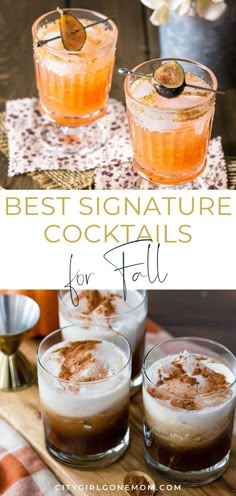 the best signature cocktails for fall