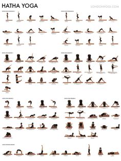 yoga poses for beginners to do in different positions and sizes, including the legs