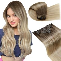 PRICES MAY VARY. [LaaVoo 7pcs Clip in Hair Extensions] LaaVoo Human Hair Clip in Extensions 7 pieces prefer a more suitable specification for create the fuller look. 14-22 inch: 105g Hair plus 16 clips≈120 grams. MORE VOLUME suggestion: combining the clip in hair extensions with LaaVoo wire hair extensions or 5pcs clip in extensions, which will create a weight more than 200g, making it a breeze to achieve your desired look. [LaaVoo Clip in Hair Extensions Characters] LaaVoo clip in extensions, crafted exclusively from real human hair, free from synthetic fibers or animal hair. In order to achieve natural effect like our own hair, the ends of the hair will be thinner than the roots. Under the same weight, the longer the hair size, the thinner the hair ends feel. The base of the wefts has ti