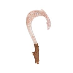 a pink and white cane with an ornate design