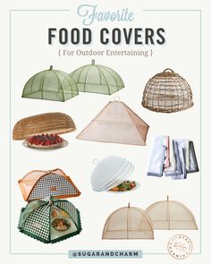 some food covers for outdoor entertaining