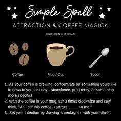 Kaffe Humor, Simple Spells, Coffee Magic, Hoodoo Spells, Green Witchcraft, Witchy Tips, Under Your Spell