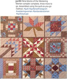 the cover of an article about quilting