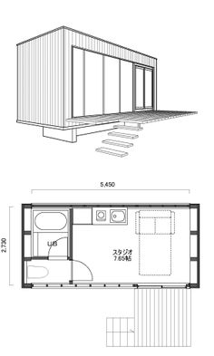 the floor plan for a tiny cabin