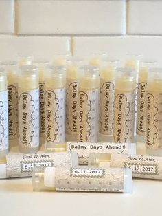 Elegant Wedding Favor - Organic Lip Balm (lot of 20) Organic Virgin Coconut Oil, Elegant Wedding Favors, Organic Lip Balm, Herbal Infusion, Scented Oils, Virgin Coconut Oil, Lip Balms, Peppermint Essential Oil, Sunflower Oil