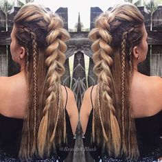 Long Braids, Box Braids Hairstyles, French Braid, Hair Dos, Pretty Hairstyles