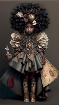 Fantasy Art Dolls, Afro Women, Foto Art, Black Art Pictures, Afro Art, African Beauty, African American Art, Black Women Art, Black Art