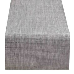 a gray table runner on a white background