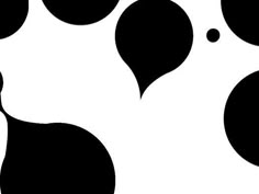 a cow's head with black spots on the side and white dots in the middle