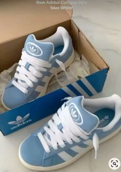 Light Blue Adidas Campus, Adidas Shoes Blue, Nike Shoes Women Fashion, Jordan Shoes Retro