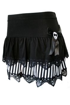 Jessica Louise Mixed Layer Skull Skirt Scene Skirt, Emo Skirt, Skull Skirt, Punk Skirt, 2000s Mcbling, Shop Inspiration, Gothic Skirts, Layer Skirt, Scene Outfits