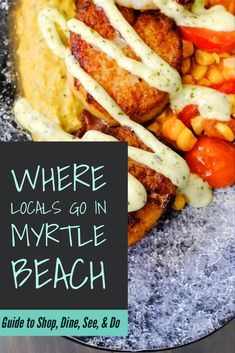 the cover of where locals go in my little beach guide to shop, dine, and do