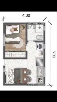 the floor plan for a small apartment