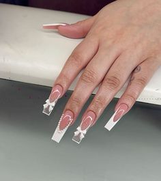 French Tip Nails With Initials, Nails With Initials, Uñas Coquette, Black French Tip Nails, Black Gladiator Heels, Freestyle Nails, Black French Tip, Black French Tips, Stiletto Nails Designs