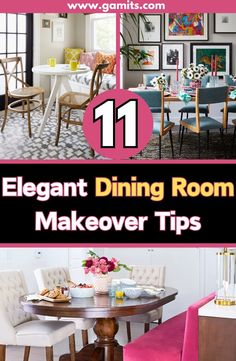 the top ten elegant dining room makeover tips