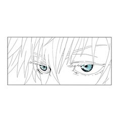 an anime character's eyes are shown in the background, and there is no image on