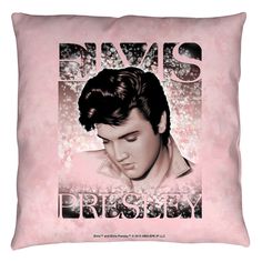 Elvis Presley Soft Lights Throw Pillow - Spun Polyester Light Weight Cotton - Canvas Look and Feel - Blown and Closed - 2-sided Throw Pillow Bed, Throw Pillows White, Pillow Bed, Country Blue, Bed Couch, Rhythm And Blues, Throw Pillows Bed, Blue Moon, Couch Bed