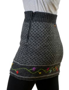 New skirt for 2019! The Binsa Skirt is designed with a beautiful grid pattern and subtle yet elegant flower embroidery. Lycra lined, the Binsa is reminiscent of spring but made to keep you warm in the cold. Its side zip allows for a quick and easy fit, and its style is sure to please you or any garden lover in your life. Like all of our wool products, the Binsa Skirt is: 100% New Zealand wool Hand-dyed Hand-knitted Unique to you! Picking more flowers? Check out our Flower Skirt! Flower Skirt, Grid Pattern, Garden Lovers, Elegant Flowers, Flower Embroidery, Embroidery Flowers, Side Zip, Hand Knitting, New Zealand