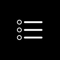 three white circles on a black background with one circle in the middle and two circles at the bottom