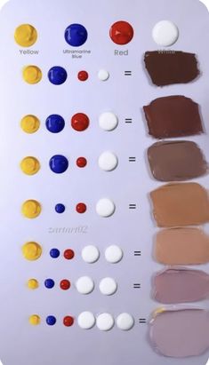 Mixing Skin Tones, Mixing Colors, Skin Tones, Primary Colors, Color Mixing, Shades, Screen, Paint, Skin