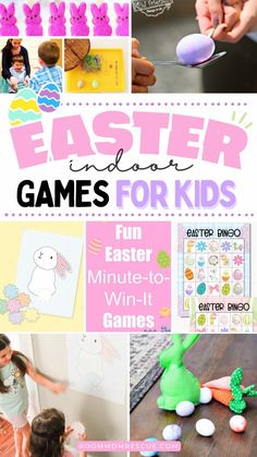 easter games for kids that are fun and easy to do with the kids at home