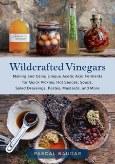 the cover of wildcrafted vinegars making and using unique acrylic acid ferments