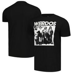 Gear up for spooky season with this The Craft Weirdos T-shirt. The printed design is perfect for showing your scary movie fandom. This lightweight tee from Ripple Junction is made of soft, comfortable material and has a slim fit. Halloween Grunge T-shirt With Logo Print, Halloween Grunge Logo Print T-shirt, Black T-shirt For Halloween And Fan Conventions, Black Halloween T-shirt With Logo Print, Pop Culture Cotton T-shirt For Halloween, Pop Culture Halloween Cotton T-shirt, Halloween Pop Culture Cotton T-shirt, Black Pop Culture T-shirt For Halloween, Halloween Crew Neck T-shirt With Logo Print