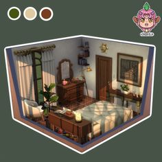 🌾 Boho Bedroom 🌾 | #sims4  ___  📍 EA ID: OrbifoliA ✅ No CC ❌ Not playtested (aesthetic only)  ___  🔒 Packs used: 💜 Cottageliving, City living 🧡 Dream Home Decore, Vampires 💛 Blooming rooms  ___  🔎 #thesims4 #thesims #sims #ts4 #simstergram #sccregram #simscommunitybuilds #communitybuild #easims #ea #simsbuilds #nocc #noccsims #simswedding #sims4 #simscontent Sims 4 Bedroom Apartment, Room Ideas Sims 4 No Cc, Bedroom Ideas Sims 4 No Cc, Sims Bedroom No Cc, Sims 4 No Cc Bedroom, Sims 4 Bedroom No Cc, Sims 4 Bedroom Ideas No Cc, Sims Bedroom Ideas, Sims 4 Room Ideas