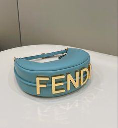 Blue Fendi Bag, Fendi Bracelet, Blue Handbags, Blue Bags, Fashion Killa, Luxury Bags, Leather Bracelet