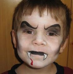 Halloween Face Painting For Kids, Easy Halloween Face Paint, Halloween Trucco, Halloween Face Paint Scary, Vampire Face Paint, Kids Face Painting Easy, Bunny Face Paint