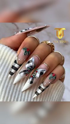 Do It Yourself Nails, New Years Nail Designs, Unghie Nail Art, New Years Eve Nails, Christmas Gel Nails, Winter Nail Designs, New Year's Nails