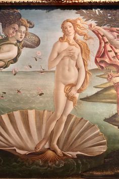 the birth of venus is depicted in this painting