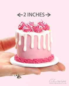 Making A Teeny-Tiny Mini Cake - Miniature Baking Tutorial Dummy Cake, Sponge Cake Recipes, Buttercream Recipe, Drip Cake, Mini Cake