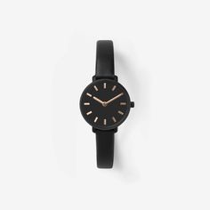 Beverly | Women's Leather Watch | BREDA Watches Black Leather Watch, Watches Women Leather, Black Plates, Women Wrist Watch, Watch Movement, Luxury Women, Leather Band, Quartz Movement, Stainless Steel Case