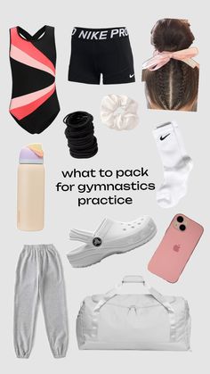 what to pack for gymnastics practice