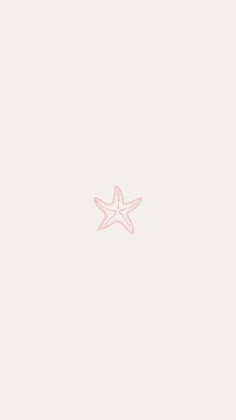 a pink starfish on a white background