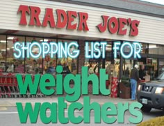 trader joe's shopping list for weight watchers