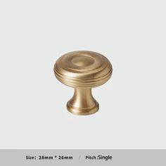 an image of a brass cabinet knob