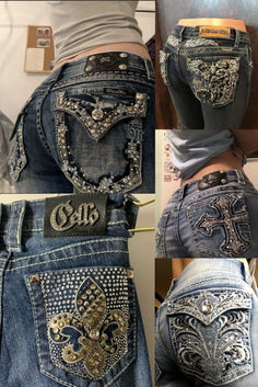 Jeans Design Ideas Diy, Miss Me Jeans Outfit Casual, Missme Jeans Outfits, Yk2 Jeans, Miss Me Jeans Outfit Y2k, Lowrisejeans Outfit, Miss Me Jeans Outfit, Lowrisejeans Y2k