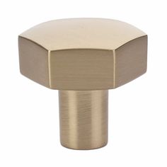 an image of a brass knob on a white background with clipping for the top