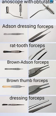 the different types of dental instruments are shown in this diagram, and there is also information about them