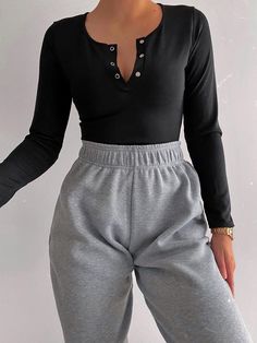 Sweatpants Outfit For School, Sweatpants Outfit, Lazy Day Outfits, Outfit Trends, Cute Comfy Outfits, Pinterest Outfits