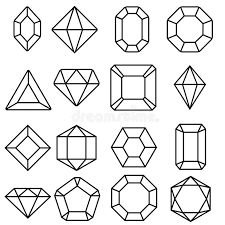 different shapes and sizes of diamonds