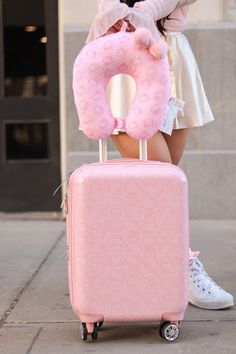 Hello Kitty Pose All Over 22" Hard-Sided Luggage Pink Luggage Sets Cute, Pink Luggage Sets, Hello Kitty Suitcase, Pink Suitcase, Hard Sided Luggage, Pink Luggage, Cute Suitcases, Cute Luggage, Pink Cocktails