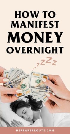 If you've been curious about the Law of Attraction and want to learn how to manifest money overnight, then this post is for you.

Can you really manifest money overnight by adding these steps to your night routine?

Yes! Even if you are not always aware of it, you are constantly manifesting your reality. Read this to learn how to manifest money overnight in 5 simple steps. How To Manifest Money Immediately, How To Manifest Money Overnight, Manifestation Law Of Attraction Money, Manifest Money Fast Spell, How To Manifest Money Fast, How To Attract Money, How To Manifest Money, Manifest Overnight, Money Reiki